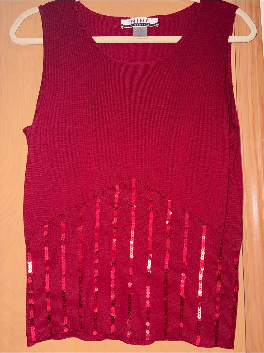 Nine & Co. Sequin Tank Top Size M